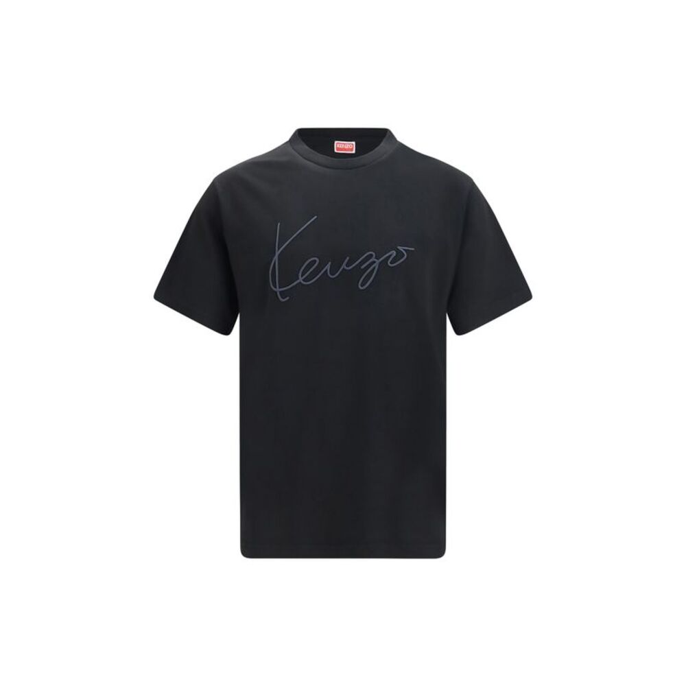 Kenzo Men Embroidered Signature Cotton T-Shirt